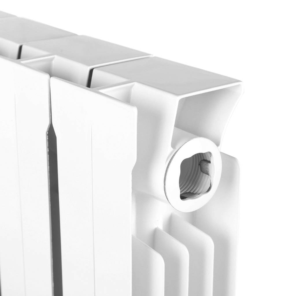 Радиатор STOUT STYLE 500 мм 10 секций, биметал. (боковое подключение) на 16 кв.м.