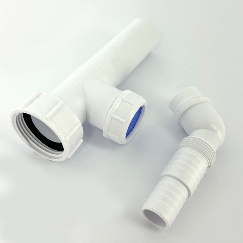 Вставка McALPINE 1 1/4" x 32 мм с адаптером под углом для слива быт. тех., H=146 мм