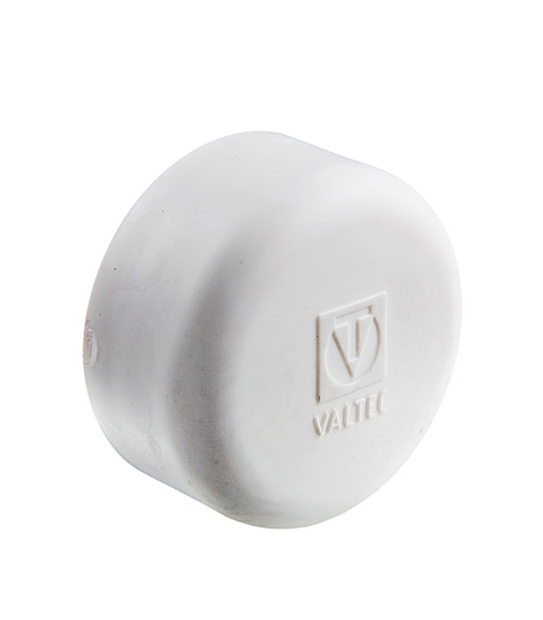 Заглушка 63 мм полипропилен PP-R под пайку VALTEC белая