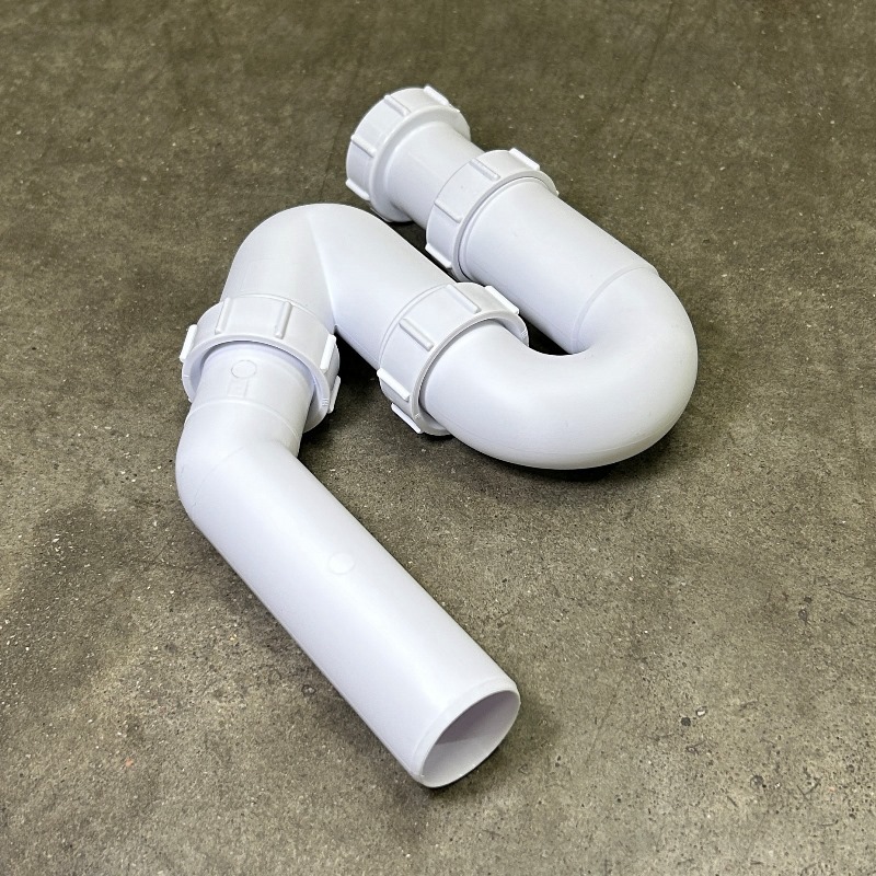 Сифон McALPINE трубный 1 1/2"х40 мм P/S-образный без выпуска