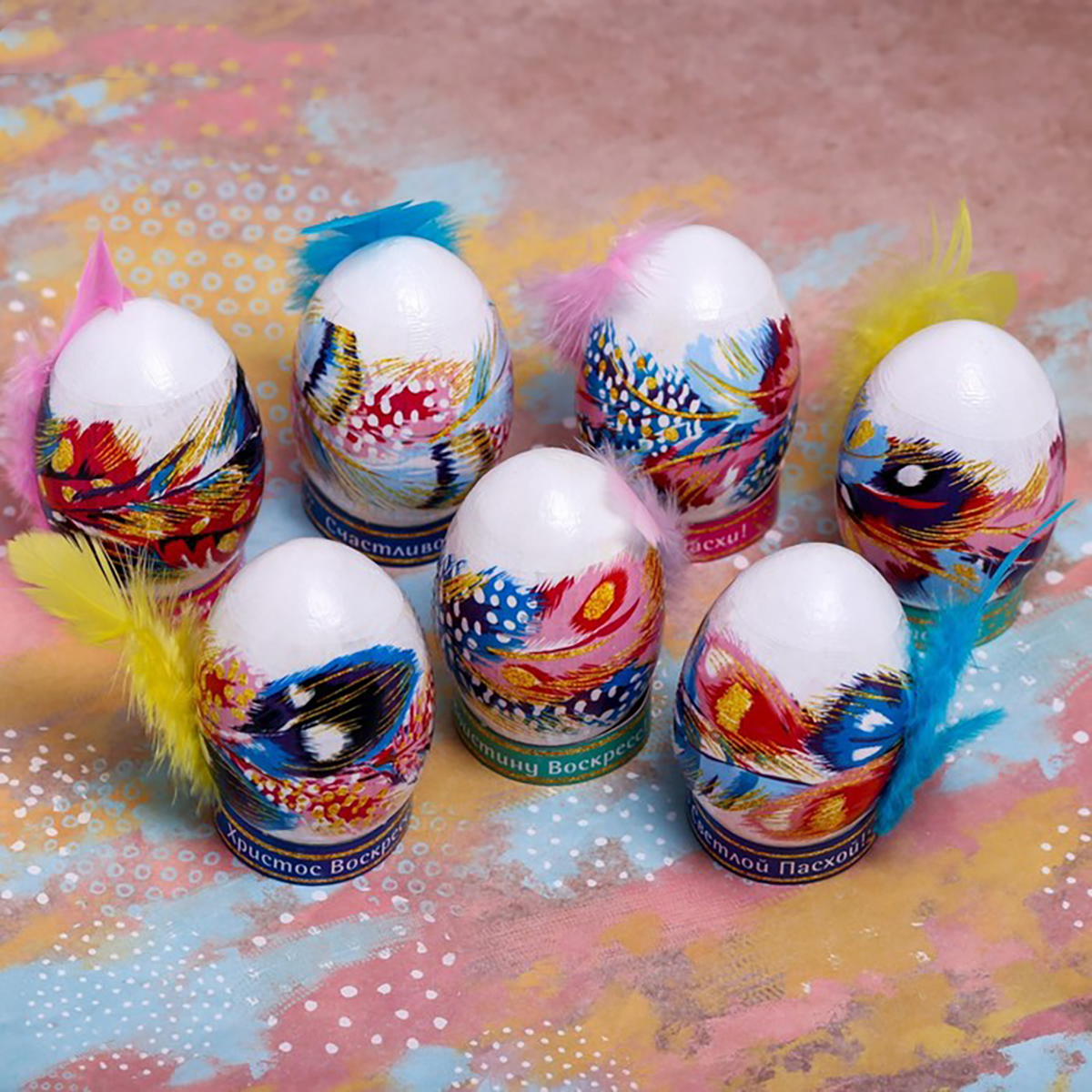 Термопленка для яиц "перышки" 9*16 см (1) 4491344