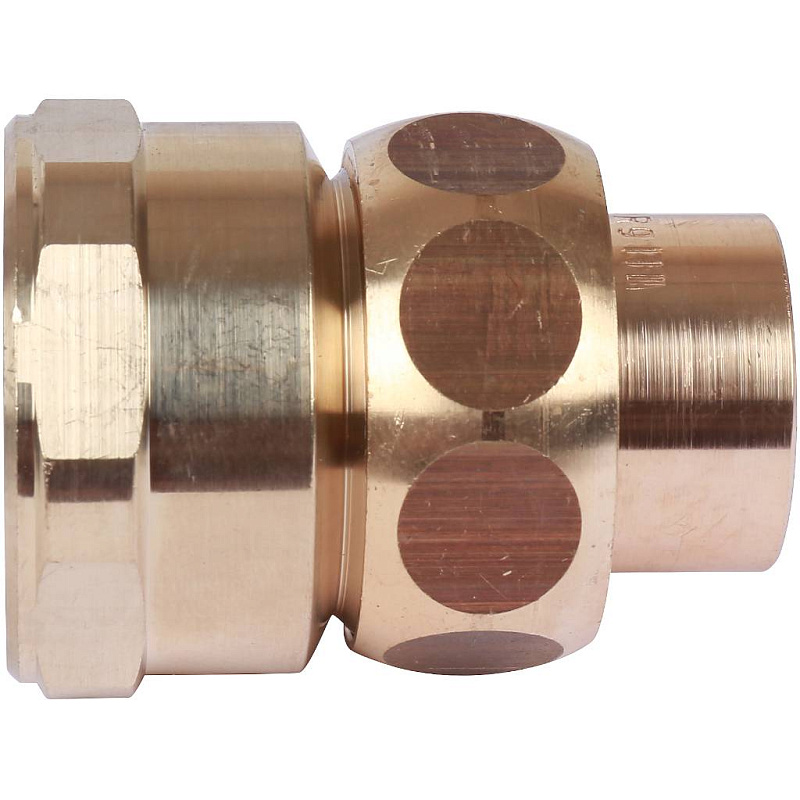 Американка (сгон) 22x1/2" ВР самоуплотняющаяся под пайку SANHA бронзовый 143402212