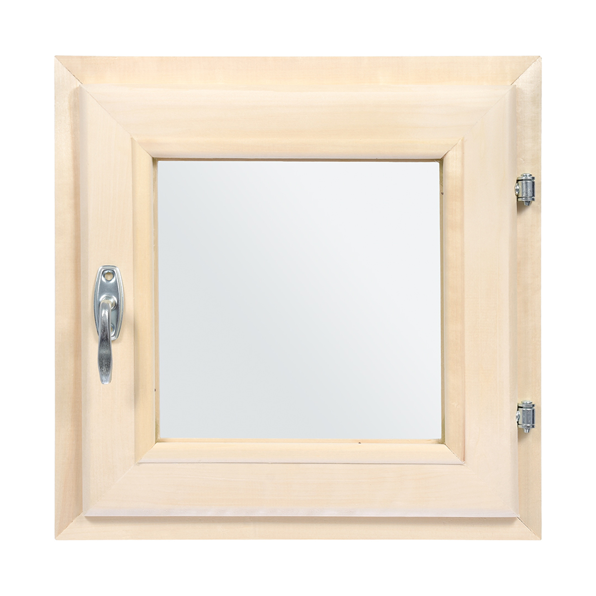 Форточка для бани и сауны 40*40 см двойное стекло, ручка, затвор, петли (1) "банные штучки" 32504