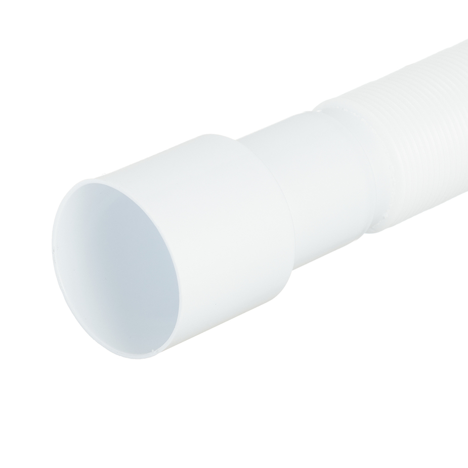 Сифон Мини Элит 1 1/2 х 40 мм, нерж. чашка D63 мм, с отводом и c гофротрубой L800 мм WIRQUIN