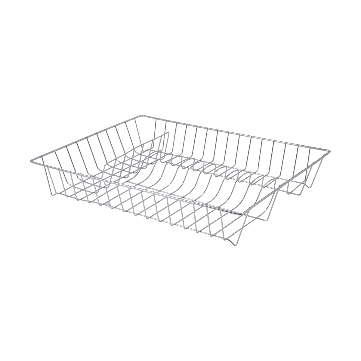 Сушилка для посуды 43*34*7,5 см, хром. (1/12) "рыжий кот" w3404