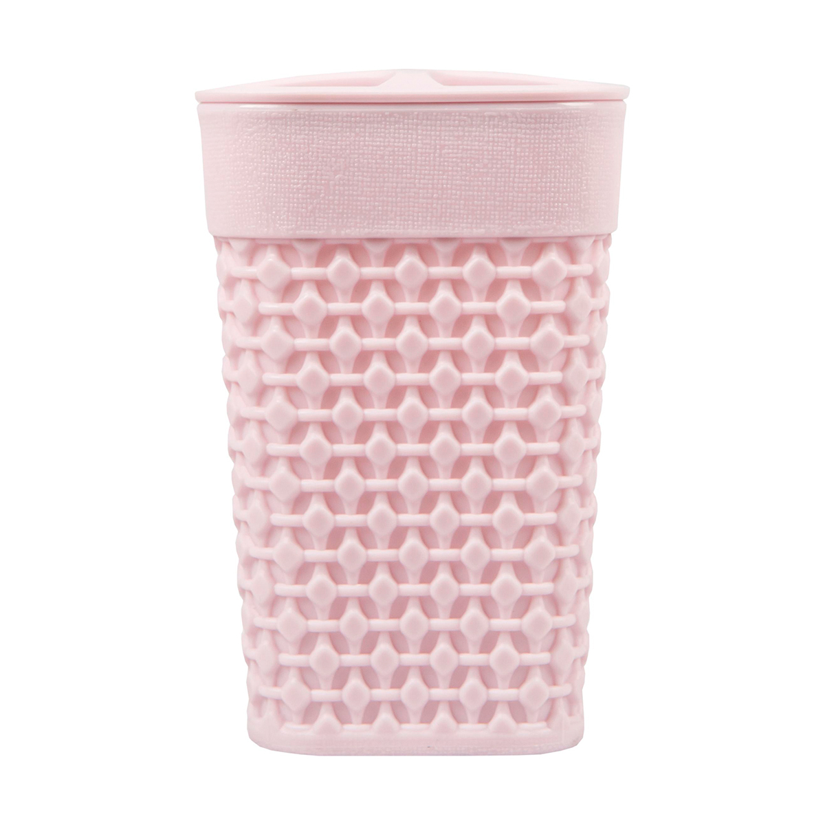 Стакан для ванной комнаты "oslo" с разделителями, черничный морс (1/36) "plast team"  pt1344чм-36