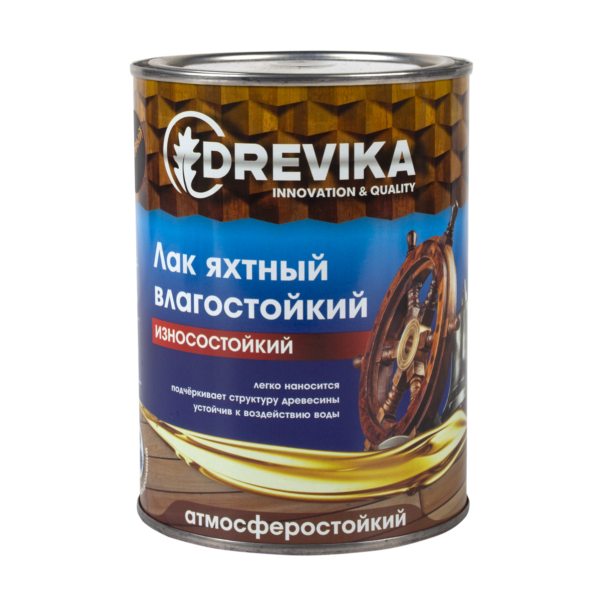 Лак яхтный матовый  0,8 кг (1/14) "drevika"