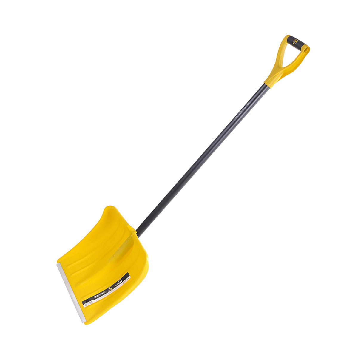 Лопата снег. пласт. "скиф эксперт" 380 х 365 мм (1/5) алюм.черенок и ручка, мет.пластина "цикл"