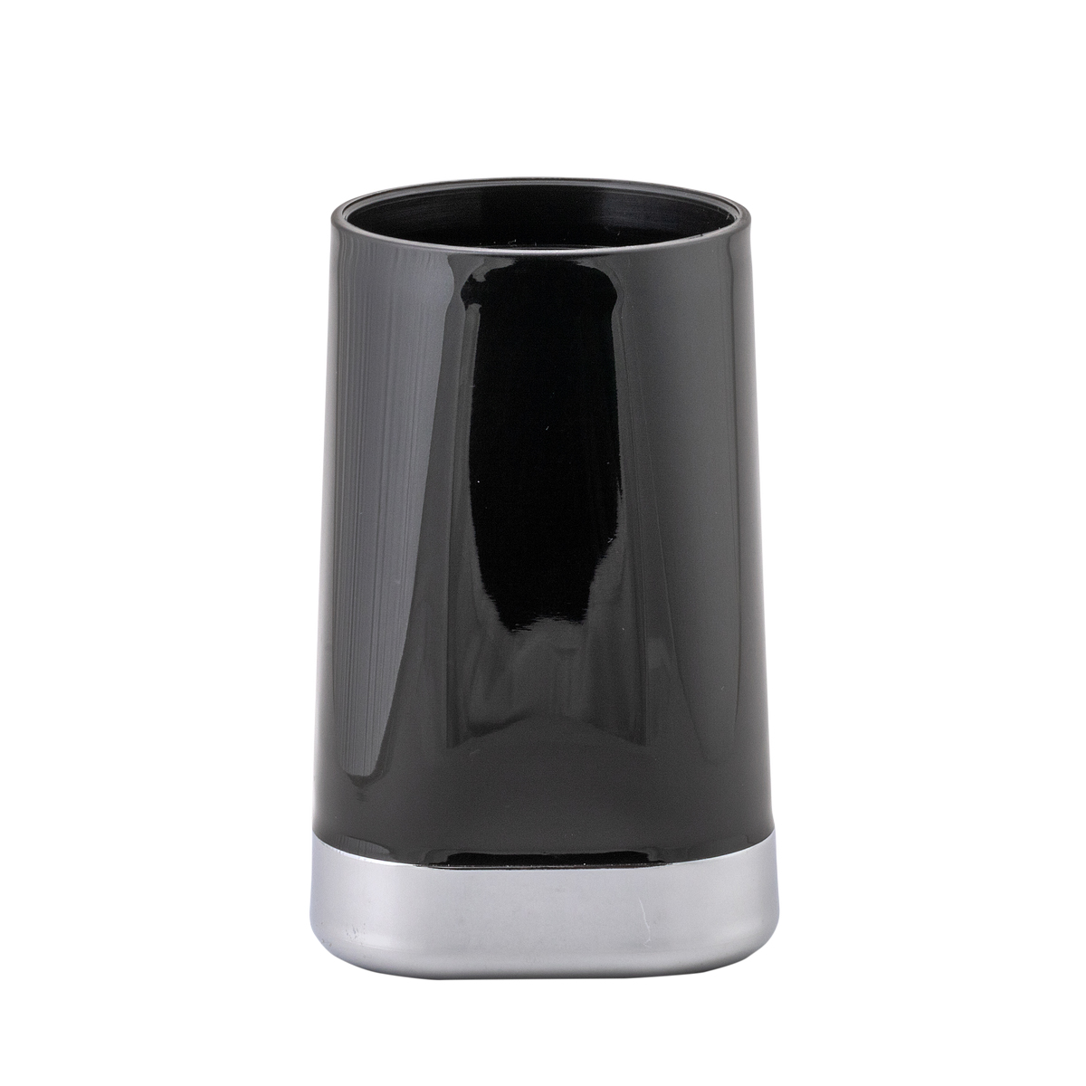 Стакан для ванной комнаты "gloss" пласт. (черный) (1/12) "swensa" swp-1901blk-03