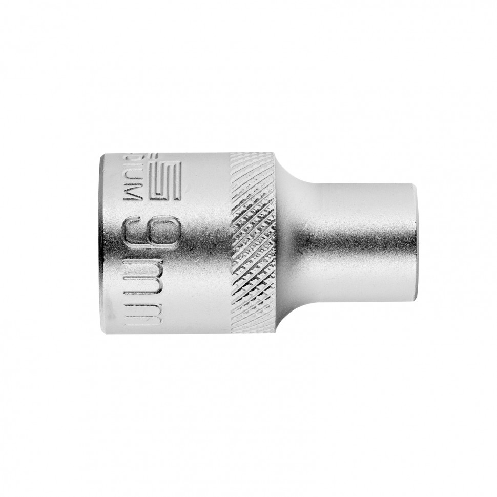 Головка торцевая, 9 мм, двенадцатигранная, CrV, под квадрат 1/2, хромированная Stels (13649)