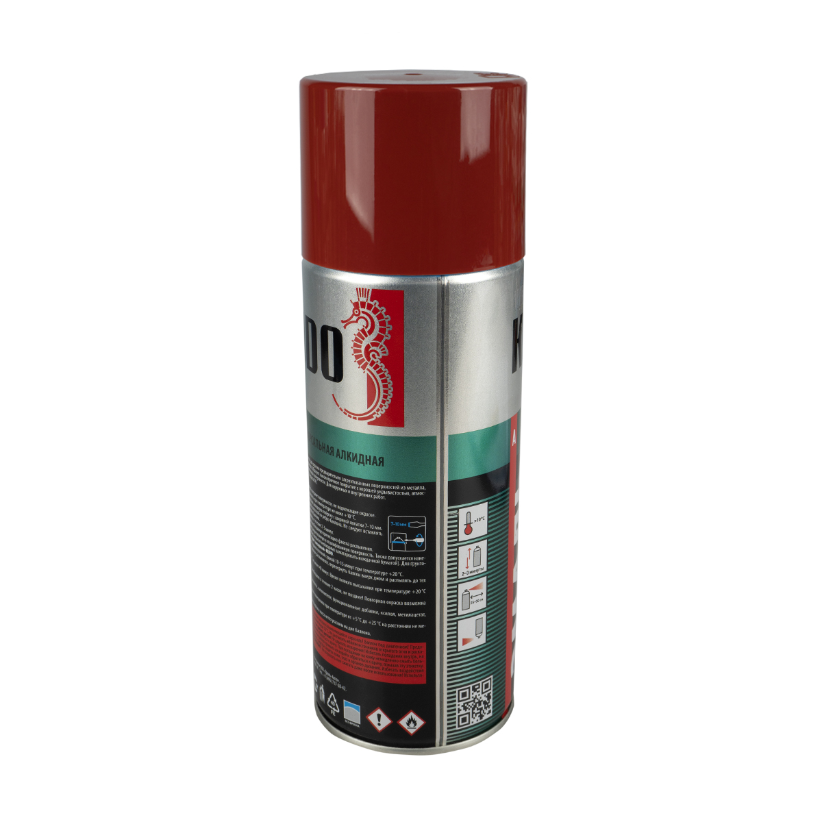 Краска аэрозоль красно-коричневая 520 мл (12) "kudo" ku-1024