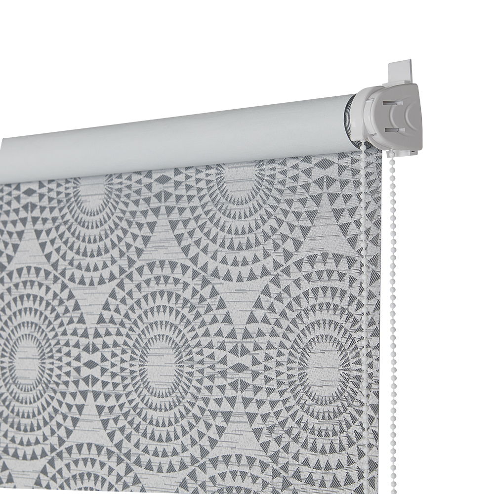 Штора рулонная блэкаут "санни светло-серый" 140*175 см (1/4)