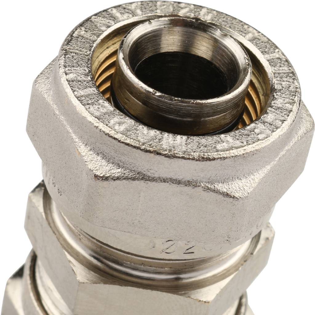 Муфта 20 х 20 под обжим TIEMME для металлопластиковых труб