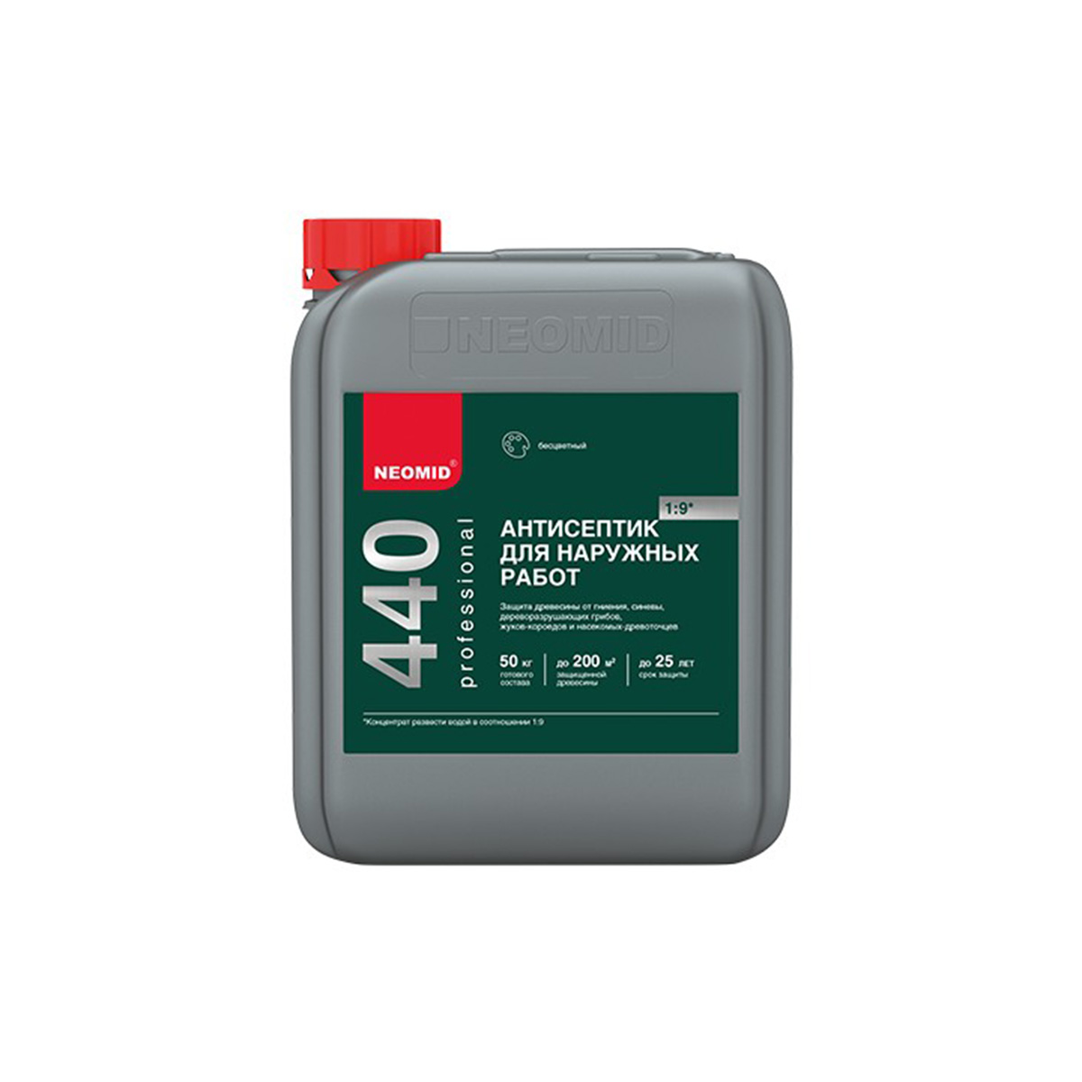 Антисептик для наружных работ "440 eco"  5 кг (концентрат) (1/4) "neomid"