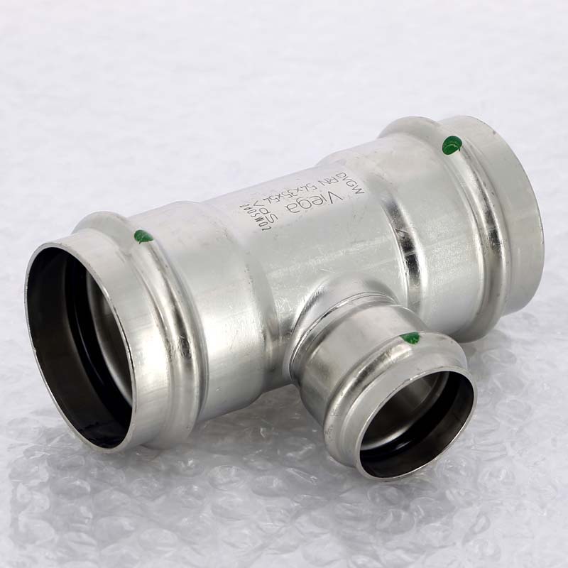 Тройник пресс 54х35х54 нержавеющая сталь Sanpress Inox VIEGA