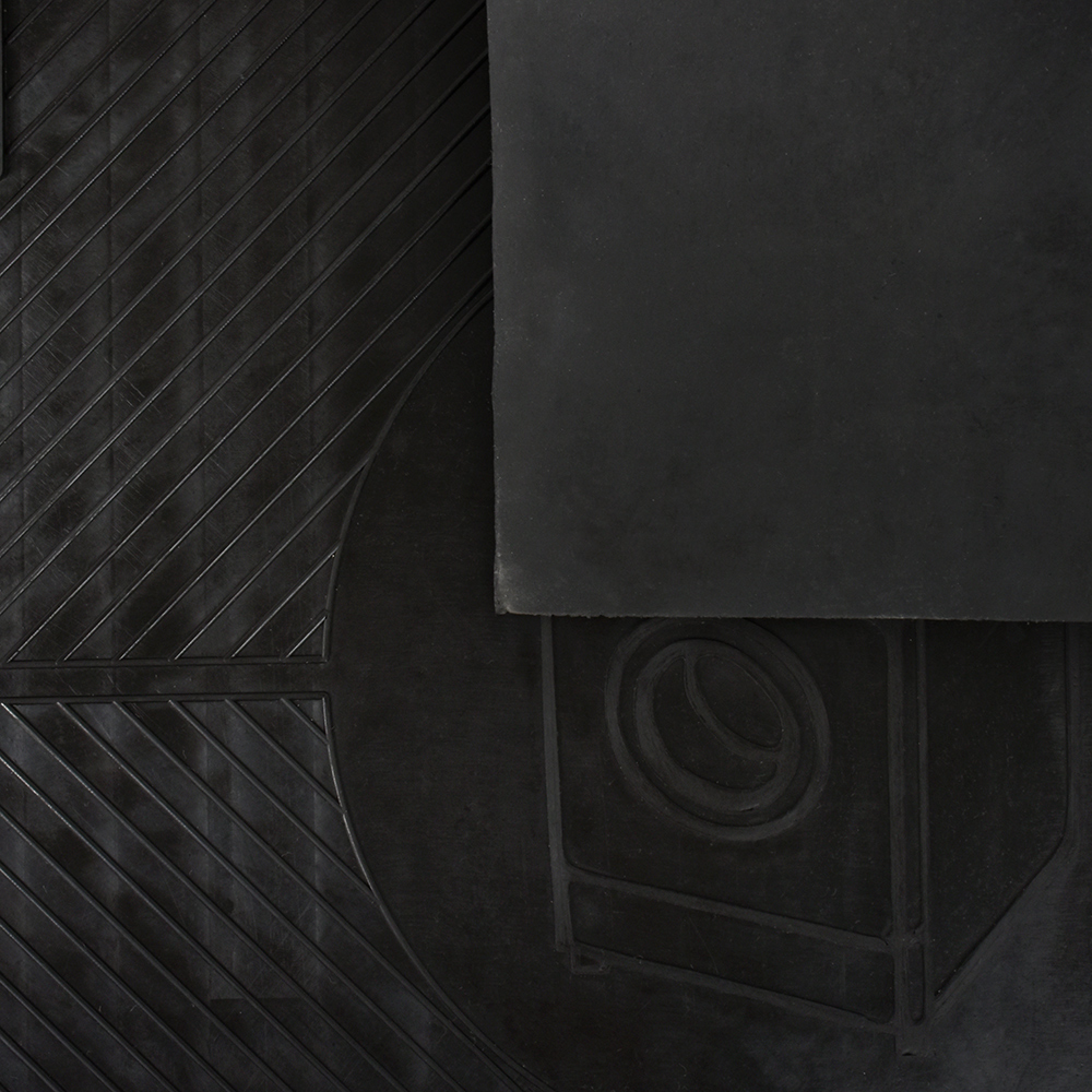 Коврик резиновый антивибрационный 62*65 см (1) "vortex" 24258