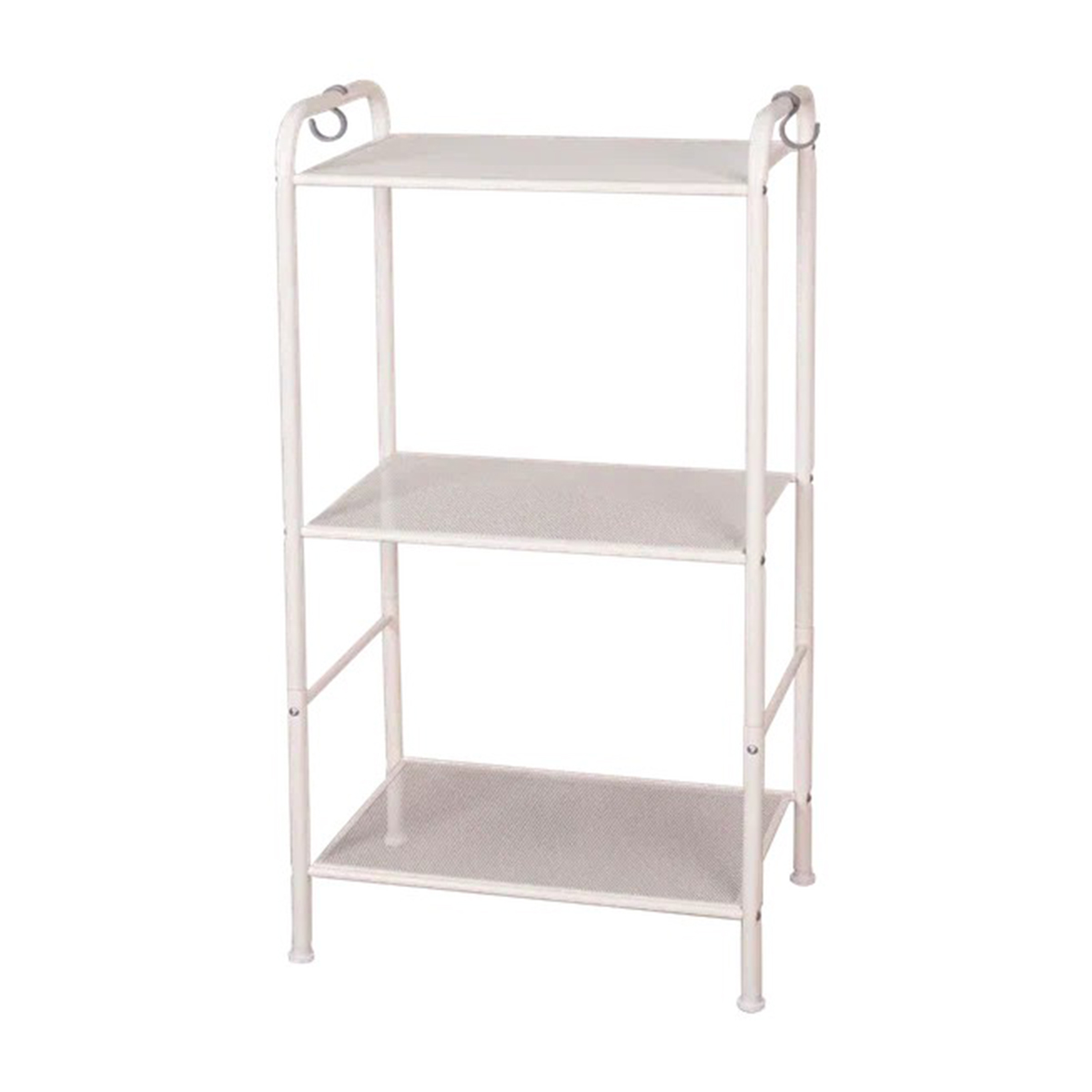 Стеллаж "валенсия 13" 3 полки, сетка металл. 455*300*855 мм (белый) (1) ств13 б