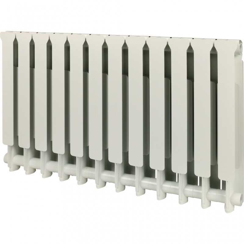 Радиатор STOUT Bravo 500 мм 12 секций, алюминий (боковое подключение)