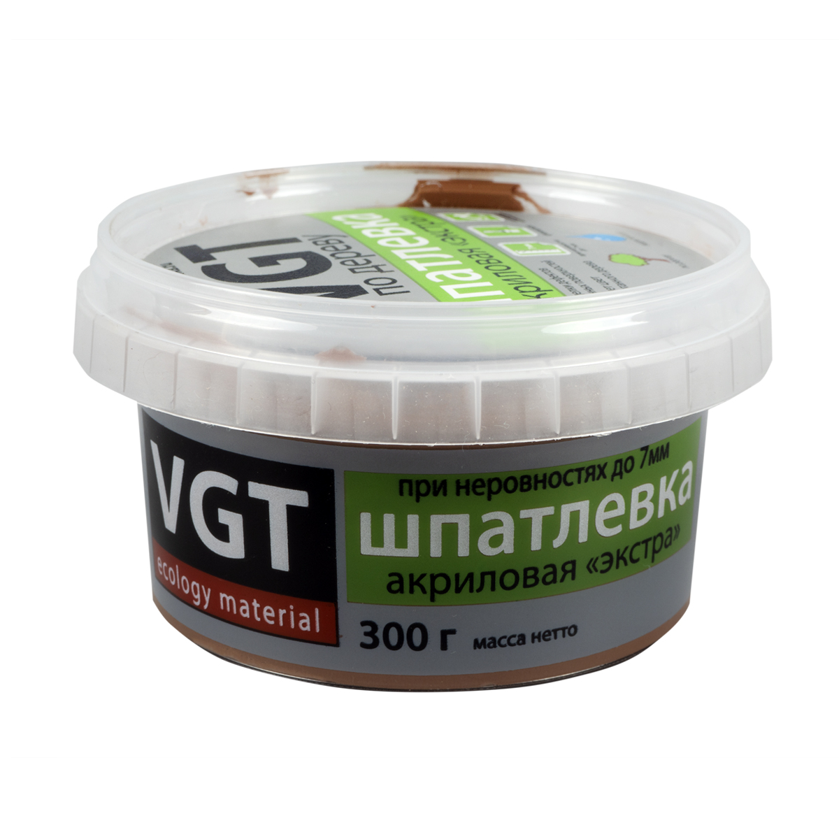 Шпатлевка по дереву "экстра" махагон 0,3 кг (6) "вгт"