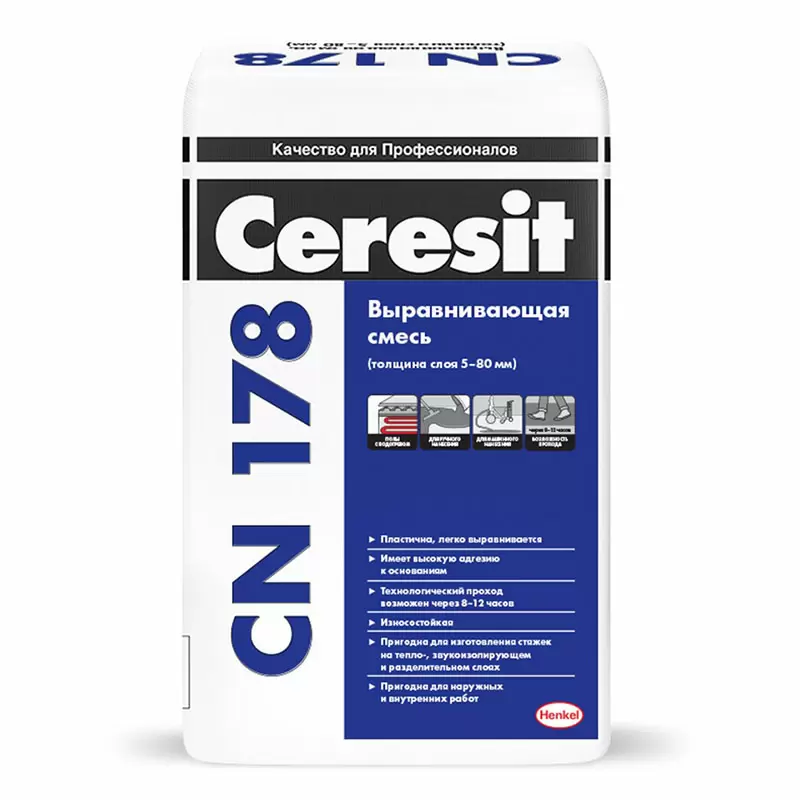 CERESIT CN 76 EXTRAHART смесь финишная самовыравнивающаяся, износостойк, высокопроч., 4 -15мм (25кг)