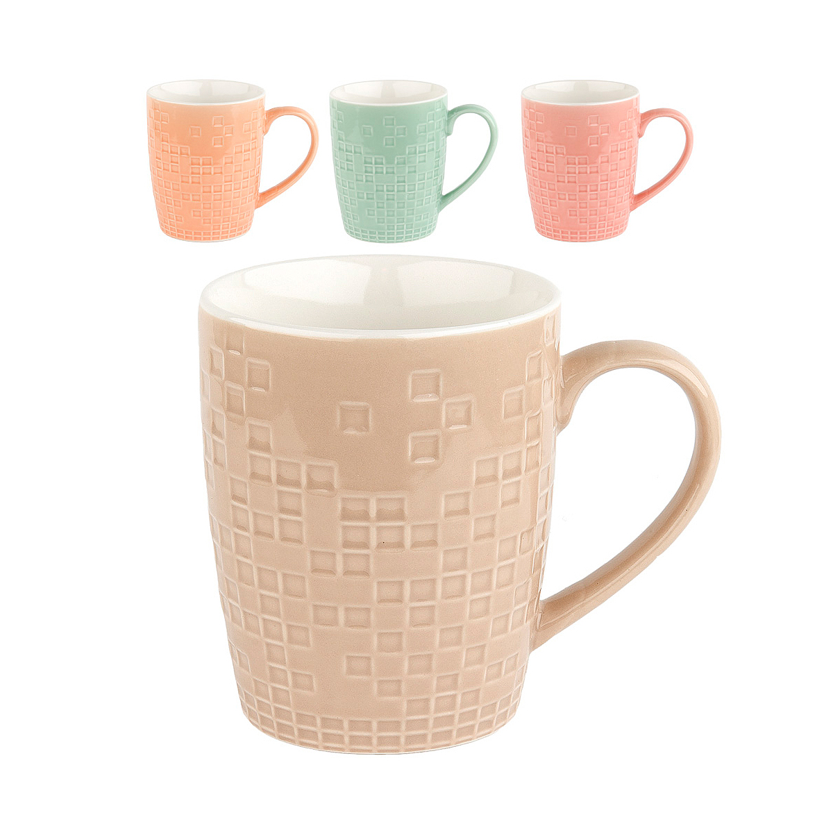 Кружка "пастель" 370 мл, фарфор (1/12/48) "nouvelle home" 2410038