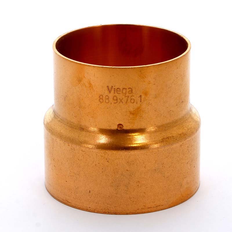Муфта переходная двухраструбная 88.9 х 76.1 мм VIEGA пайка медная
