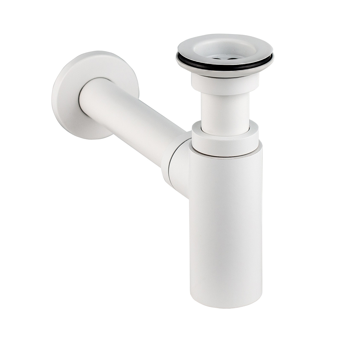 Сифон "lineis" с выпуском 1 1/4" х 32 мм латунный (белый) (1/15) "wirquin"