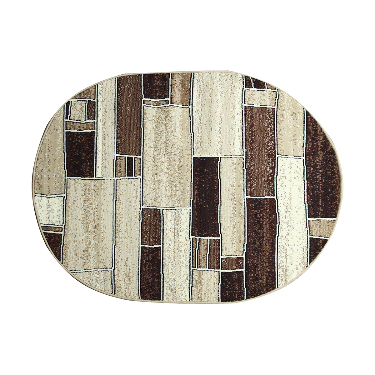 Ковер Merinos Laguna d491, овальный, 0,6 x 1,1 м, БЦФ, бежевый