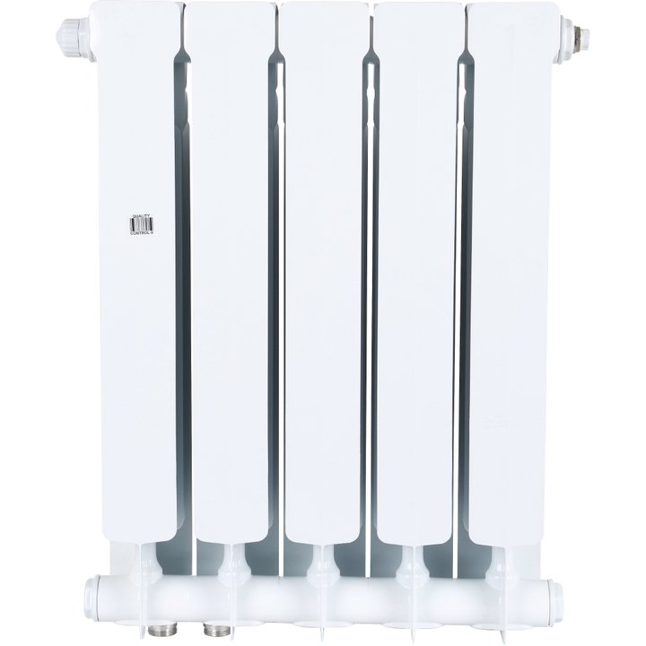 Радиатор STOUT Space 500 мм 5 секций, биметал. (нижнее правое подключение) на 9,2 кв.м.