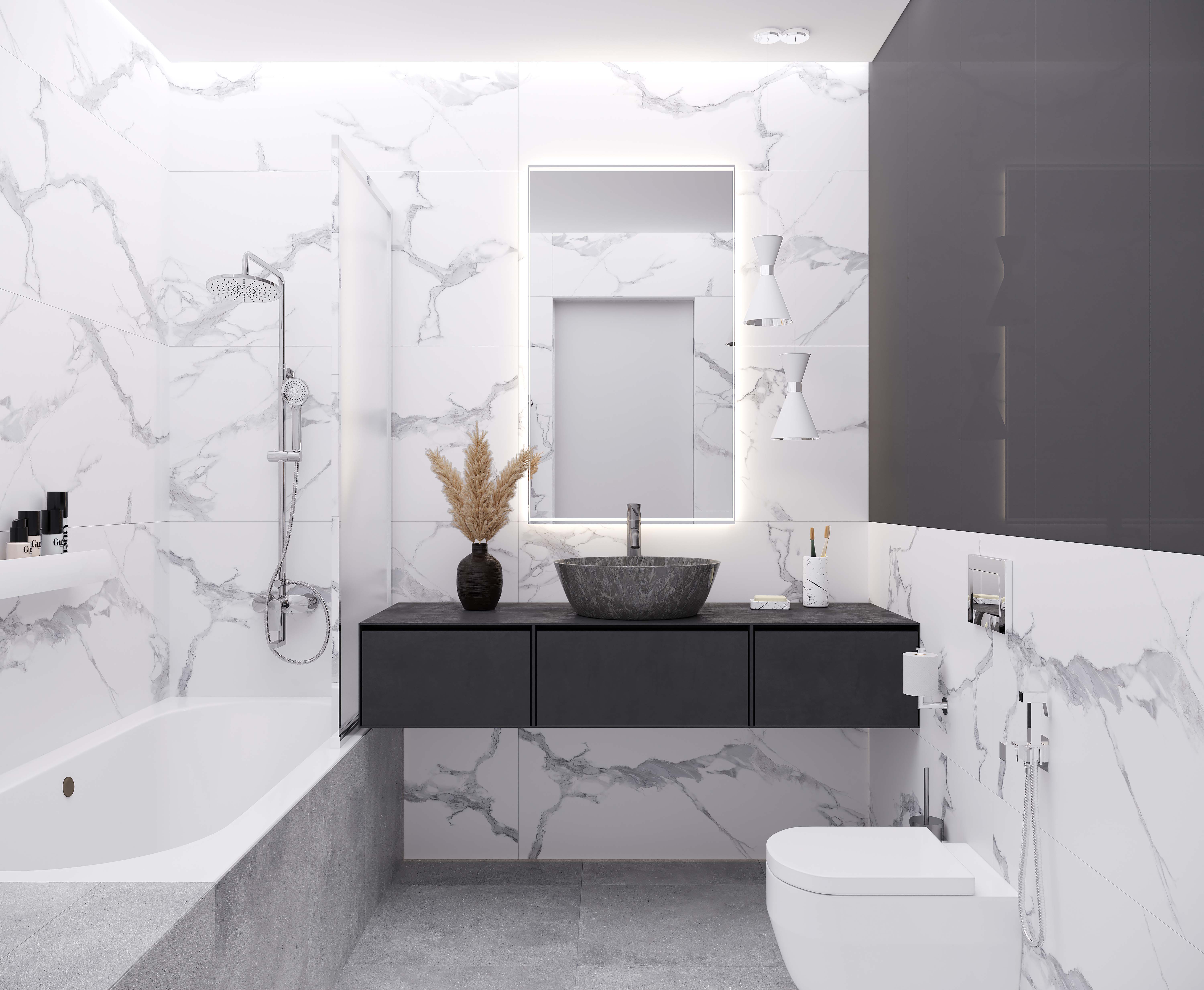 Statuario crown керамогранит белый сатинированный 60x120