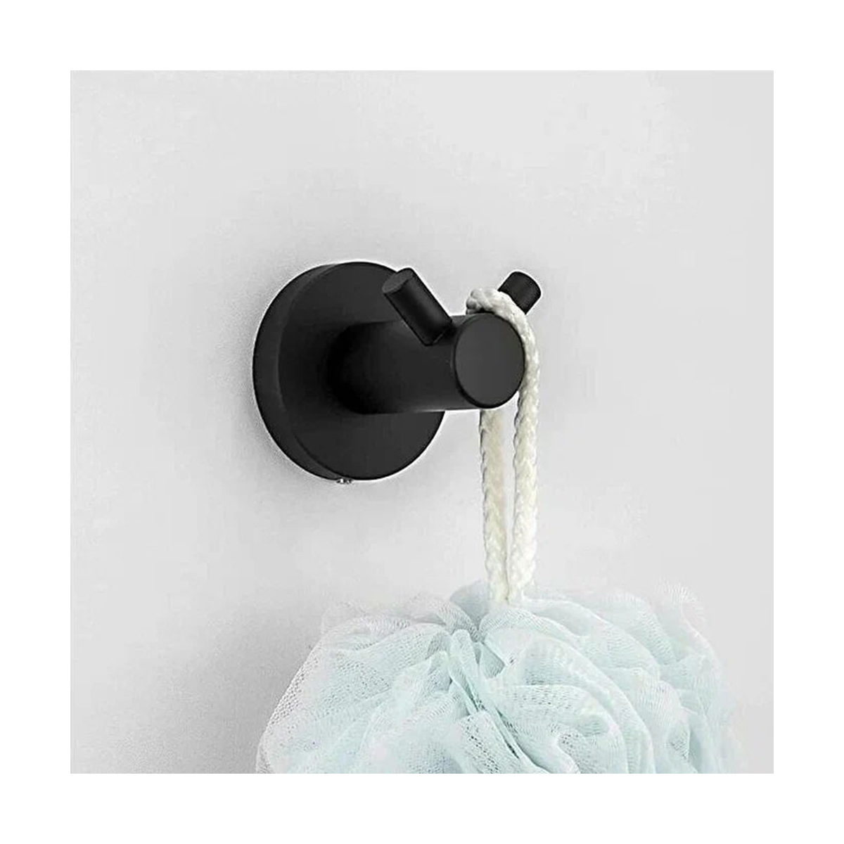 Крючок двойной f30205-2, черный (1/40/80) "frap"