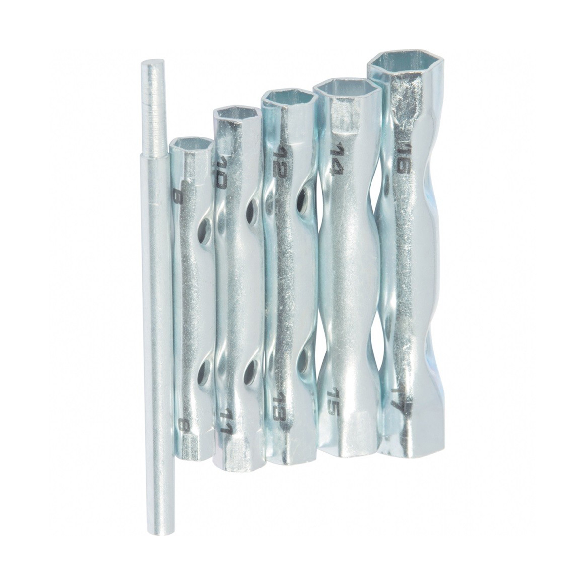 Ключи трубчатые торцевые с воротком 8 х 17 мм (набор 6 шт.) (1/10/60) "sparta"