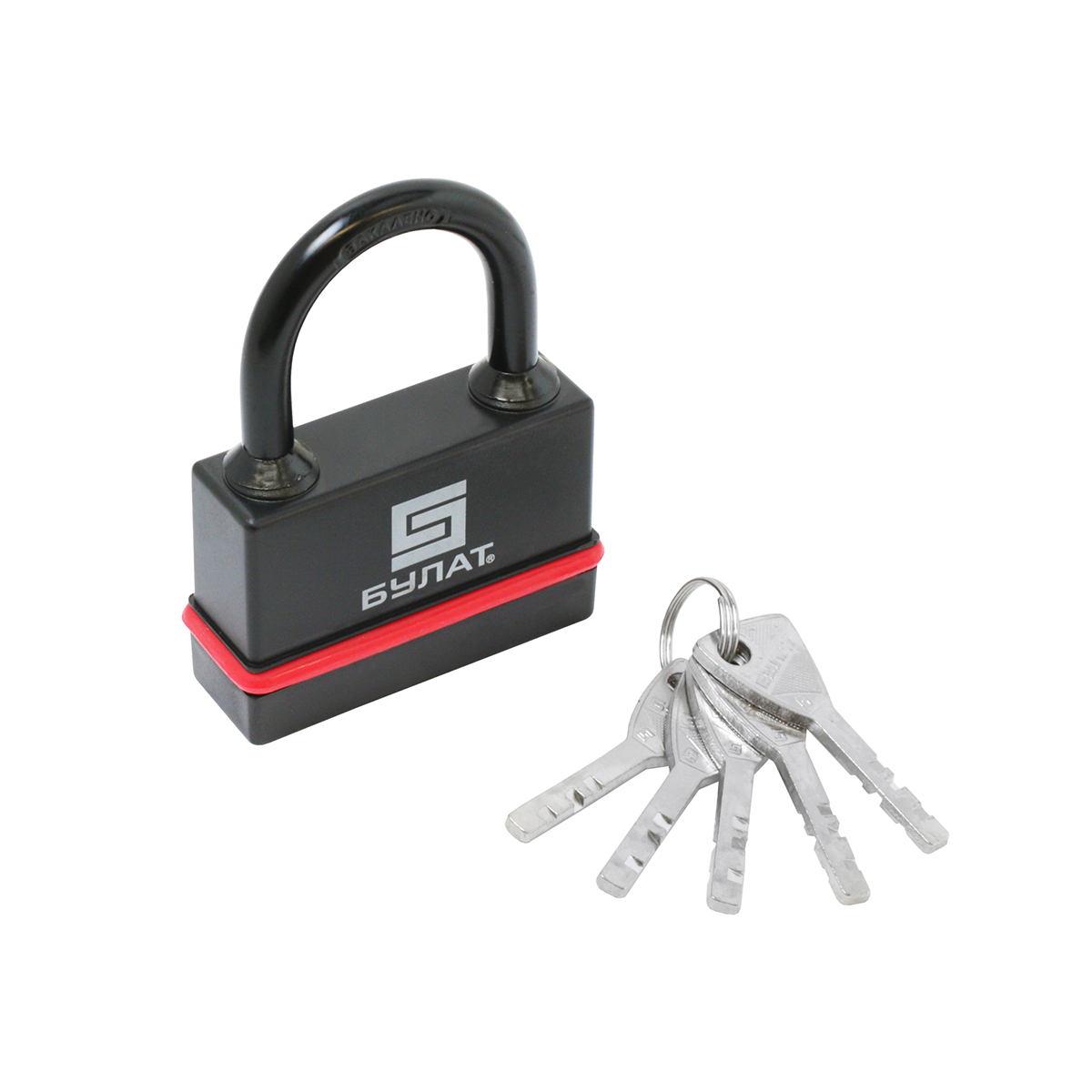 Замок навесной всепогодный вс 3-н75 пл 10 мм (5 ключей) (1/6/24) "булат"