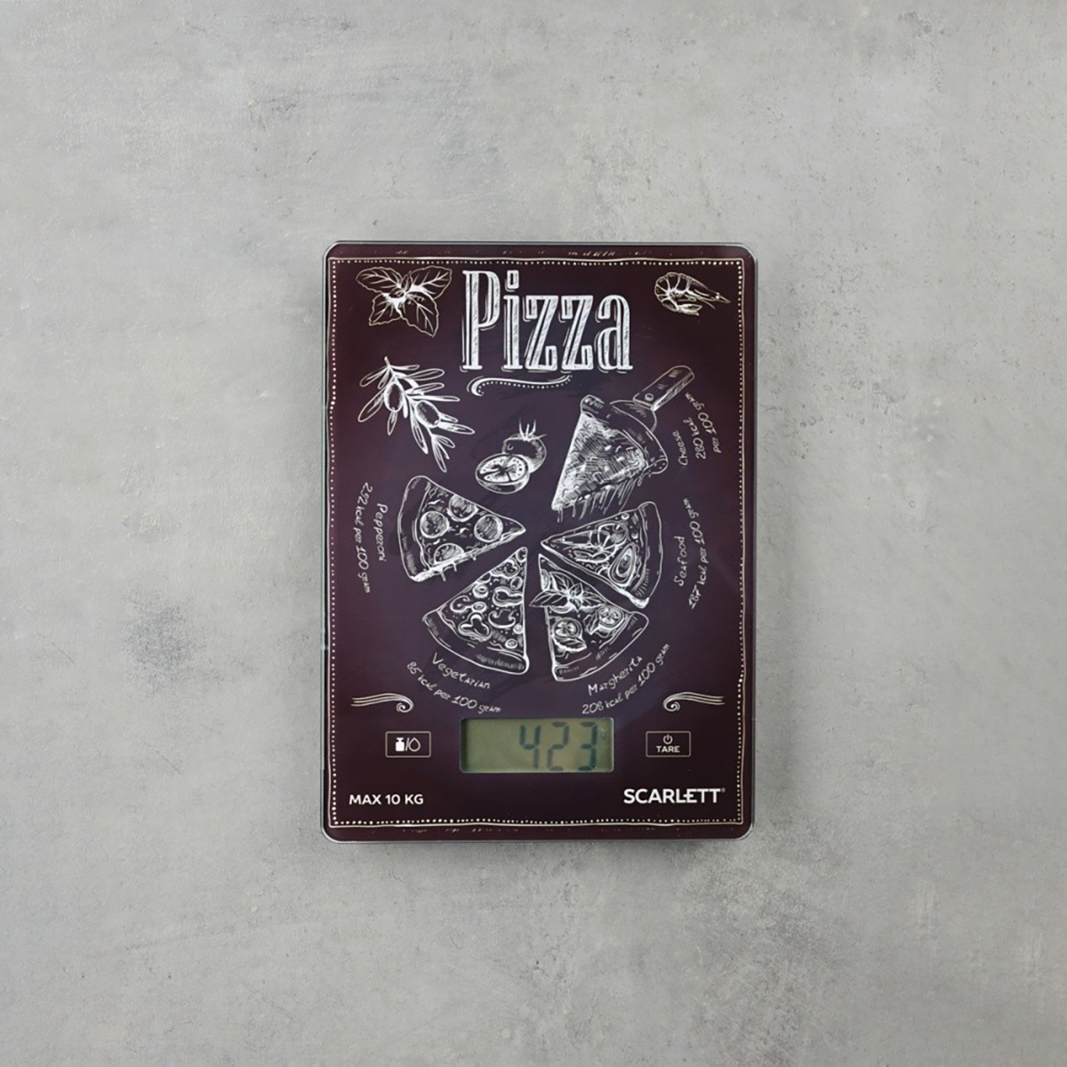 Весы кухонные электронные sc-ks57p66 (1/12) "scarlett"