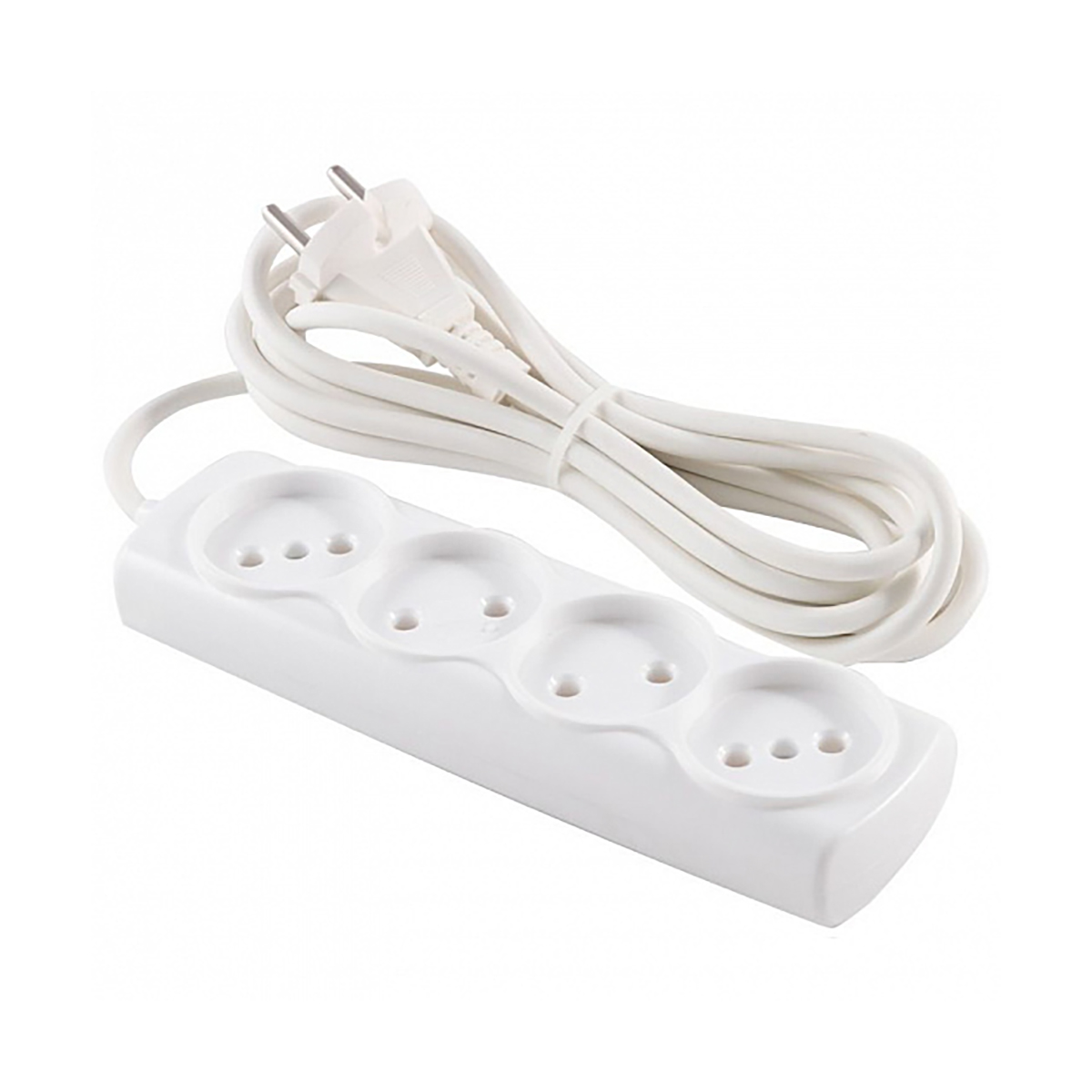Удлинитель "engy премиум"  3 м, 4 розетки (пвс 2 х 0,75) белый (1/40)