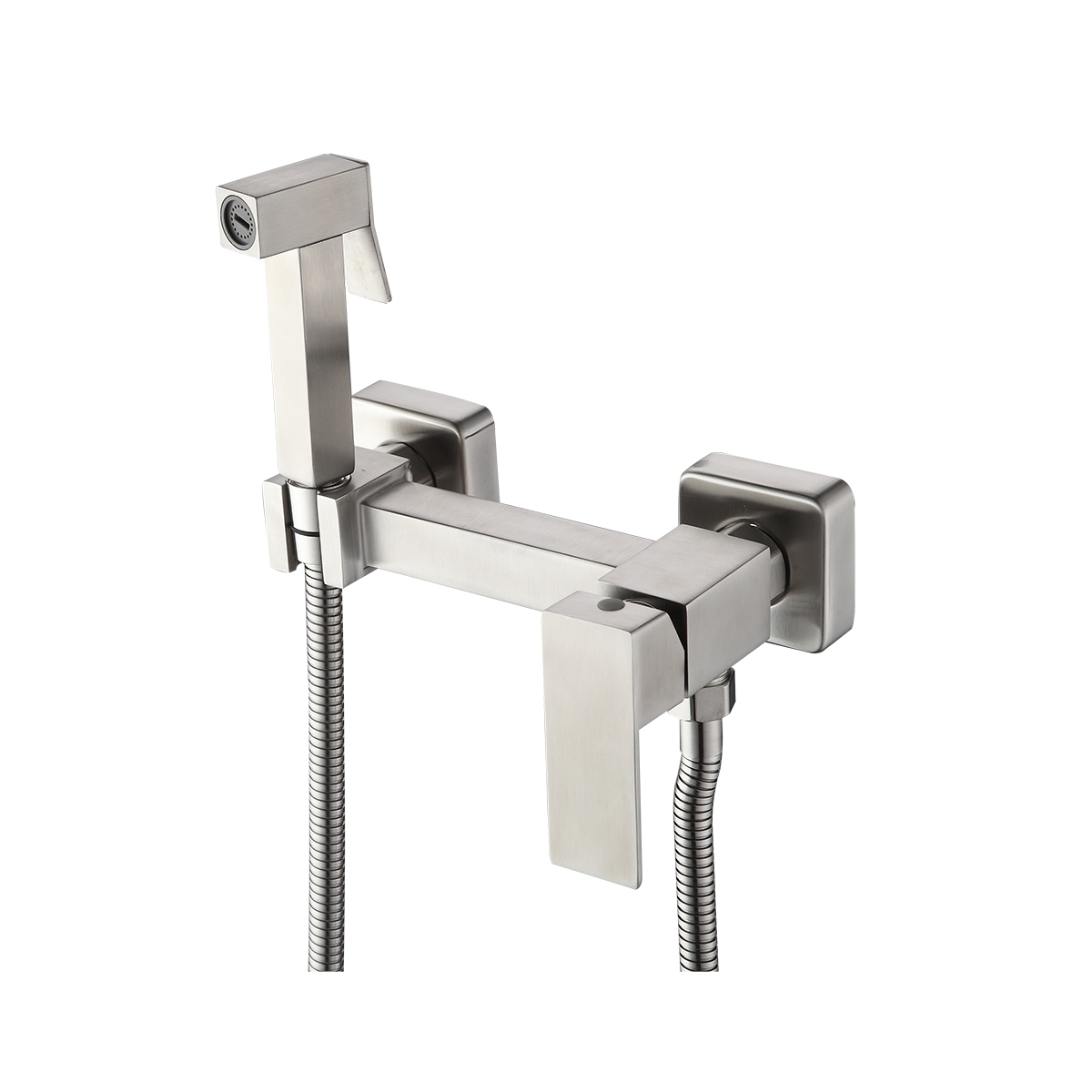 Смеситель с гигиеническим душем f7504-5, сатин (1/10) "frap"