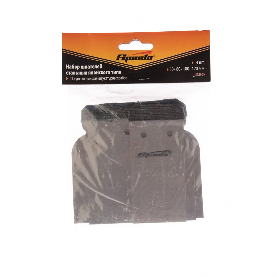 Набор шпателей японских стальных, 50-80-100-120 мм, 4 шт, Sparta (852605)