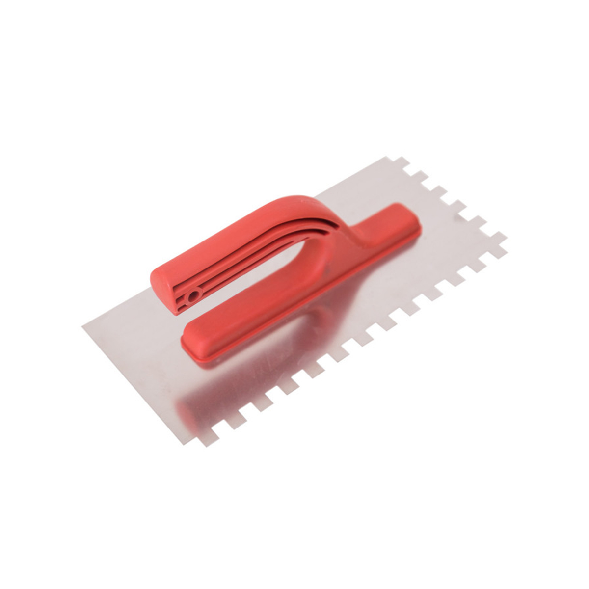 Гладилка зубчатая нержав. 270 x 130 мм зуб 10 х 10 мм пвх ручка (1/10/50) "beorol"