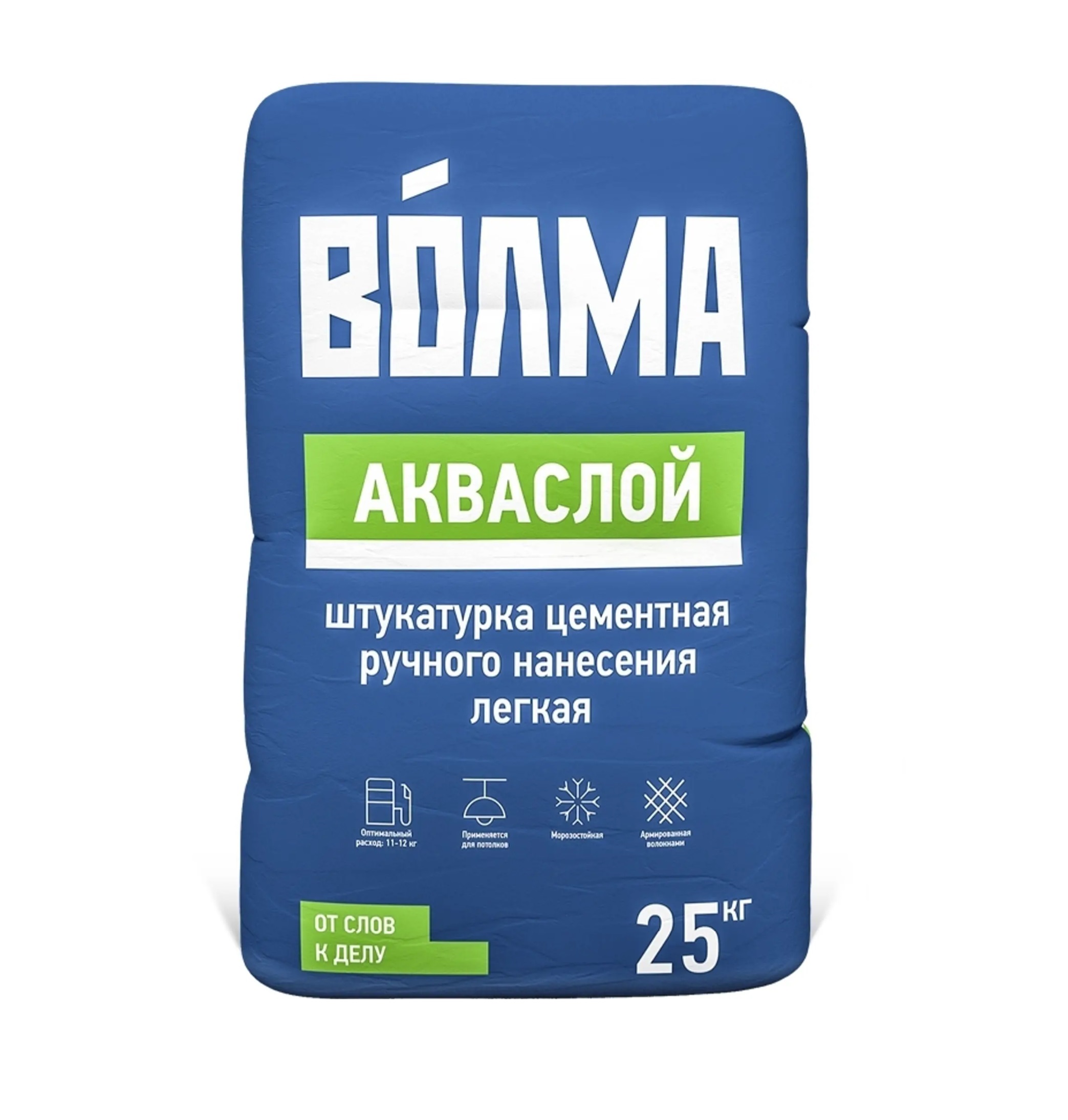 Цементная штукатурка Волма Акваслой 25 кг