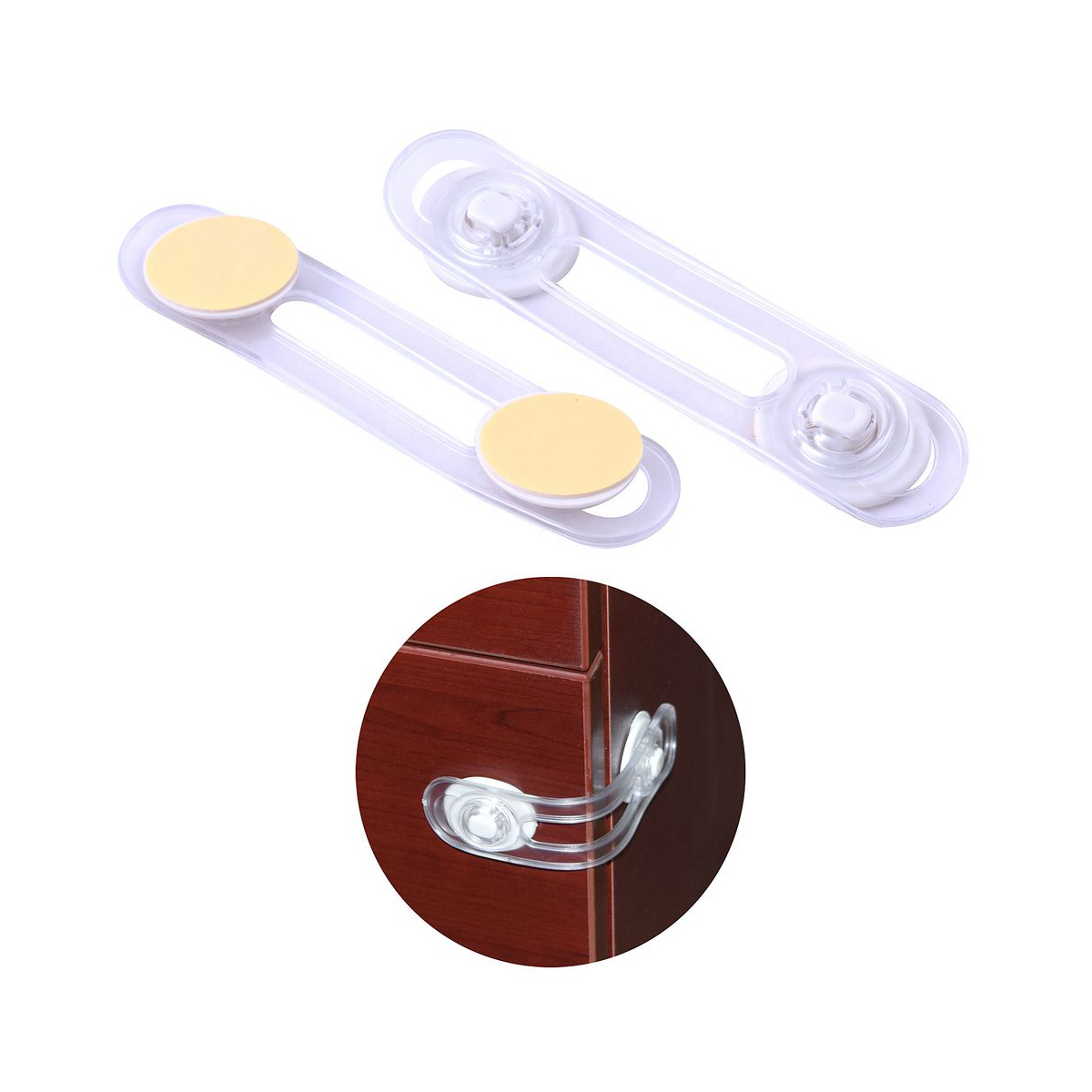 Фиксатор для дверей/ящиков самокл. 17 см, упак. 2 шт. (1/12/144) "мультидом" ms45-26