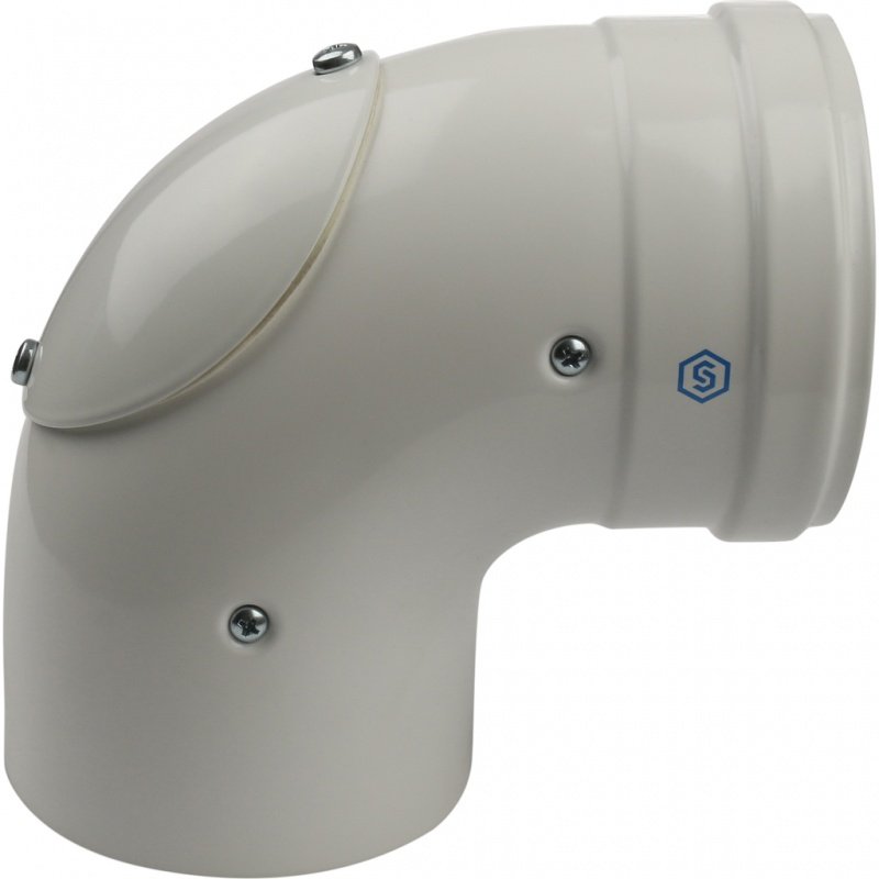 Угол 87° D=60 х 100 с ревизией, для конденсационных котлов STOUT