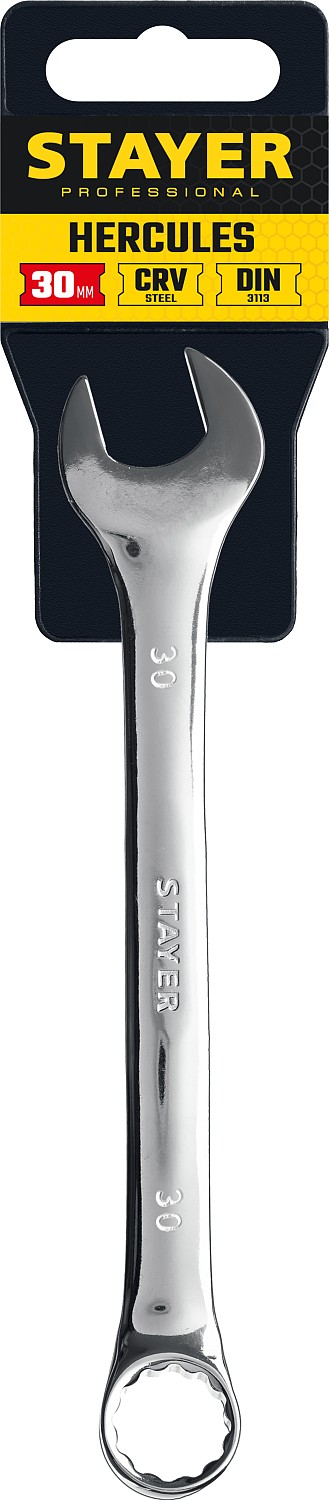 STAYER HERCULES, 30 мм, комбинированный гаечный ключ, Professional (27081-30)