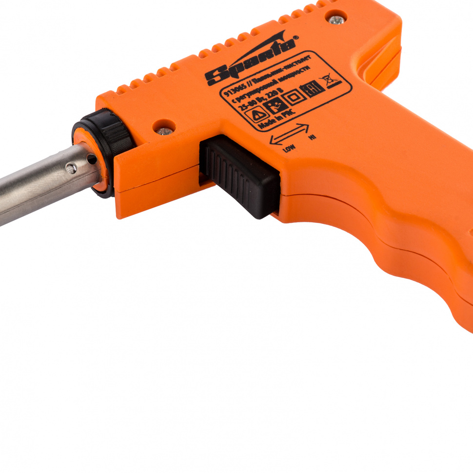 Паяльник-пистолет с регулировкой мощности 25-80 Вт, 220 В Sparta (913065)