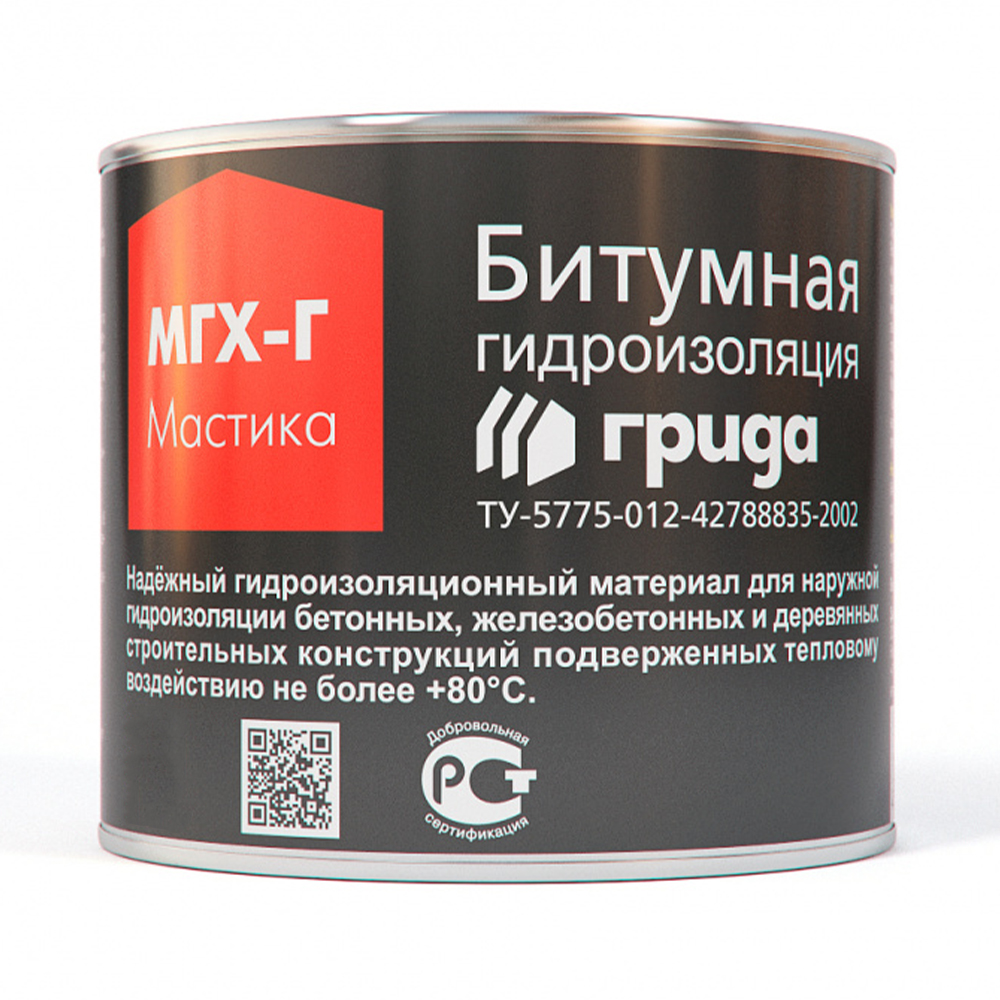 Мастика битумная мгх-г 21 кг (1/33) "грида"