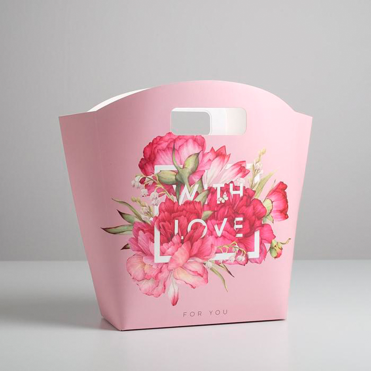 Пакет подарочный "for you" 30*32*11 см (1/5/200) "дарите счастье" 5219719