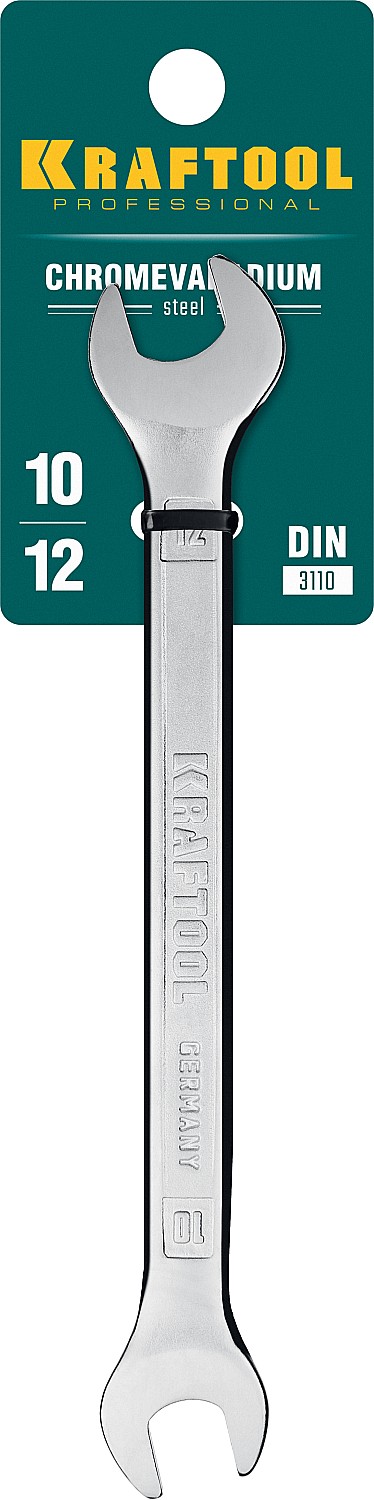 KRAFTOOL 10 х 12 мм, рожковый гаечный ключ (27033-10-12)