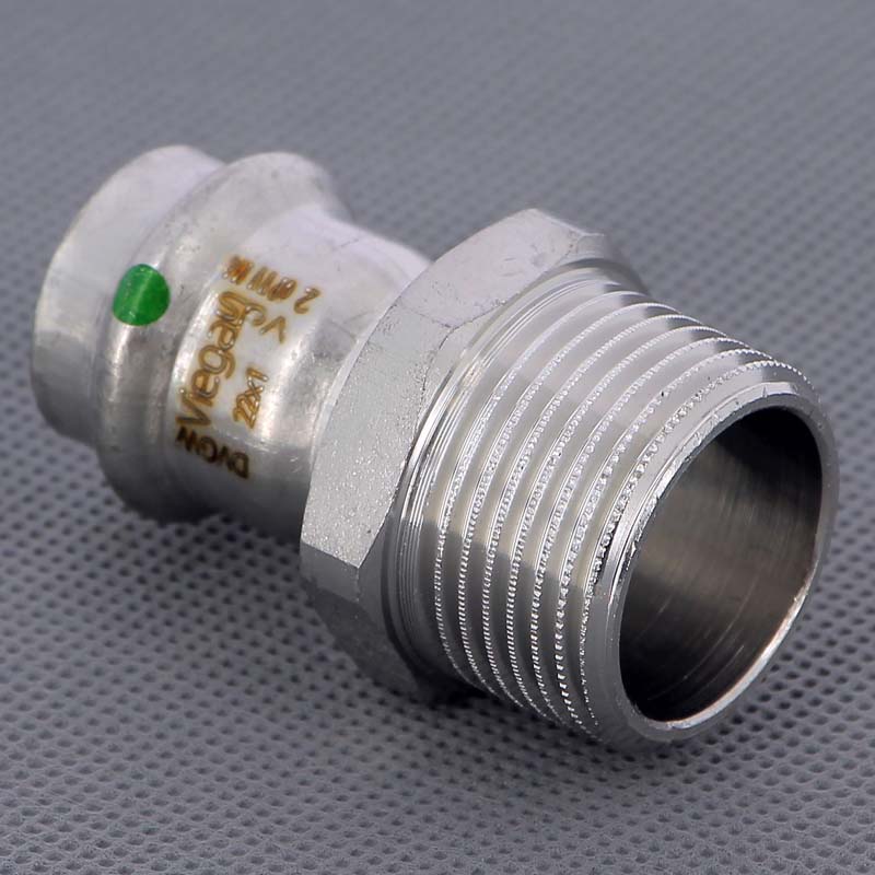 Муфта пресс-Н 22х1" нержавеющая сталь Sanpress Inox VIEGA