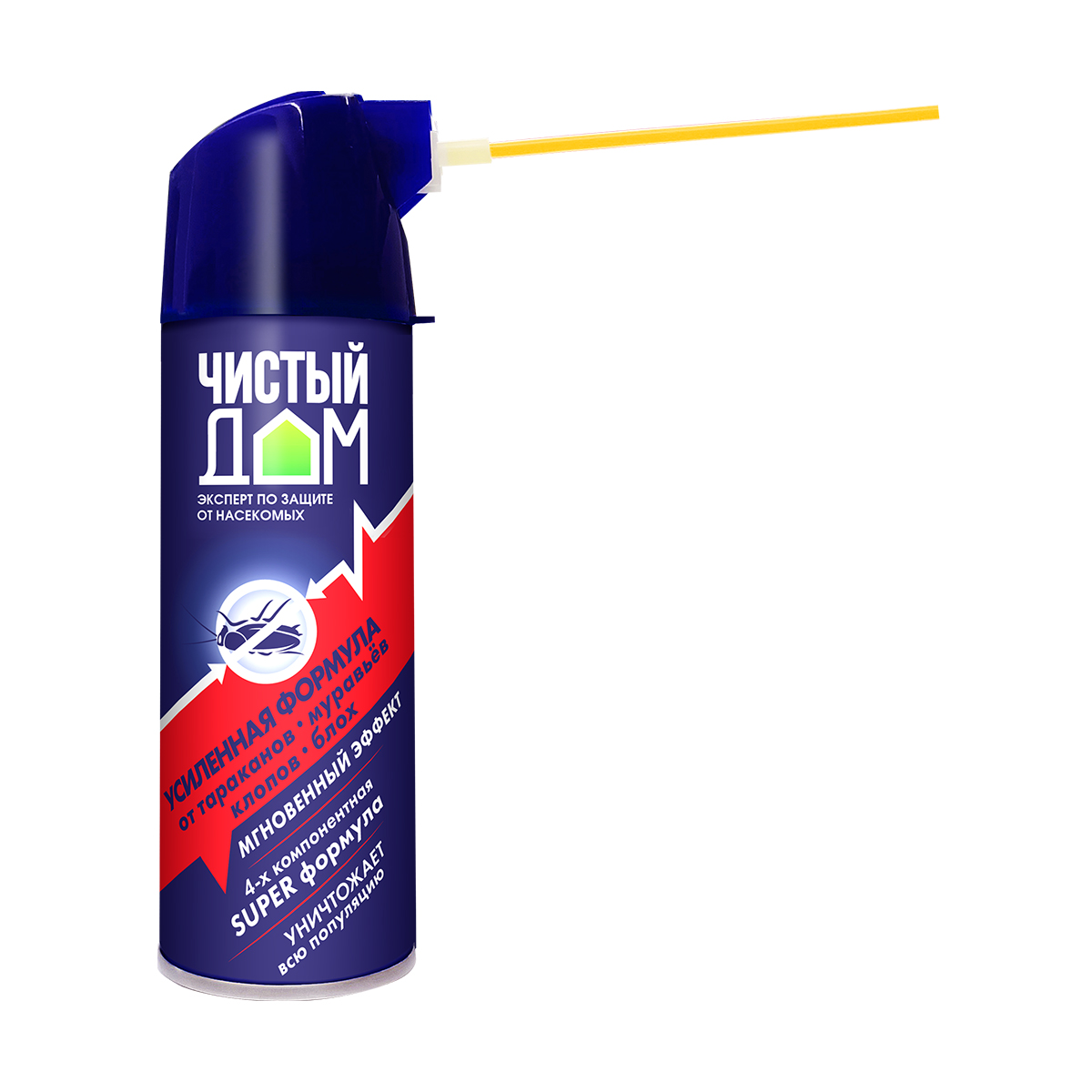 Средство от насекомых универс. "чистый дом" аэрозоль супер 400 мл (1/4/24)