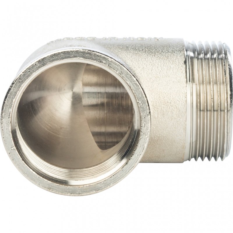 Угол резьбовой ВН 1"1/4 никель STOUT