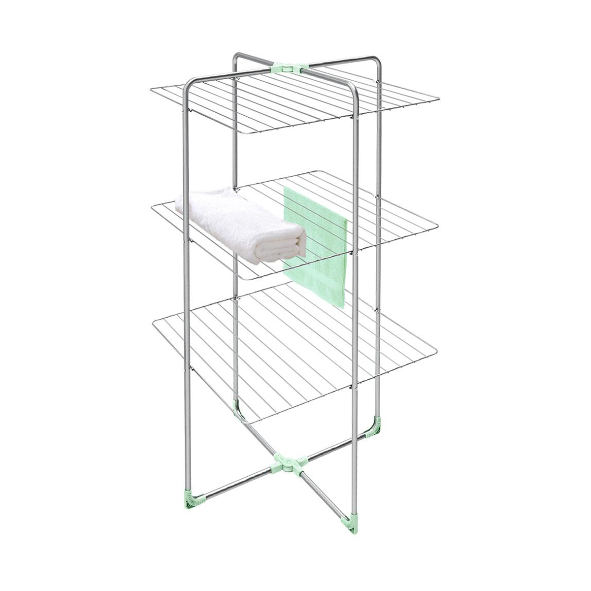 Сушилка для белья напольная вертикальная сбв1/с (серебро) (суш. полотно 30 м) (1/2) "ника"